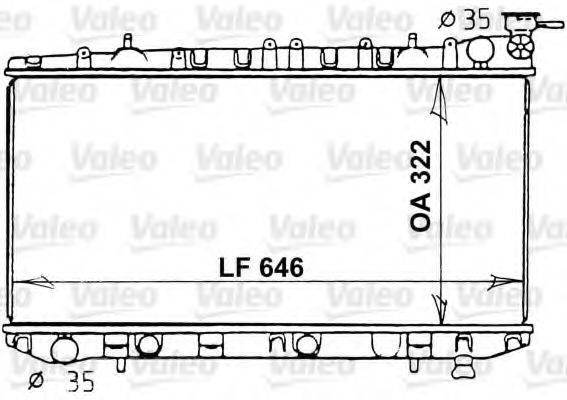 VALEO 731202 Радіатор, охолодження двигуна