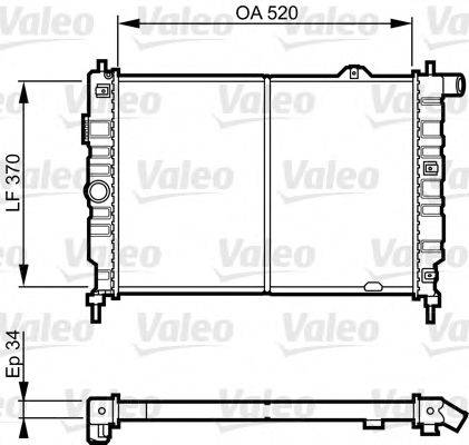 VALEO 731217 Радіатор, охолодження двигуна