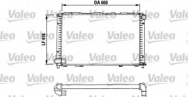 VALEO 731280 Радіатор, охолодження двигуна