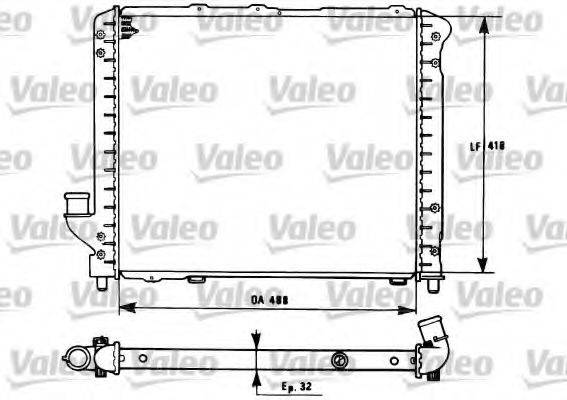 VALEO 731281 Радіатор, охолодження двигуна