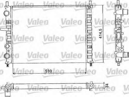 VALEO 731302 Радіатор, охолодження двигуна