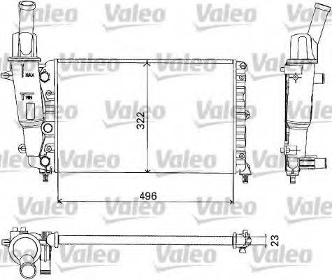 VALEO 731375 Радіатор, охолодження двигуна