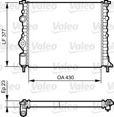 VALEO 731378 Радіатор, охолодження двигуна