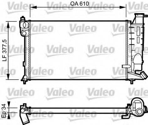 VALEO 731391 Радіатор, охолодження двигуна