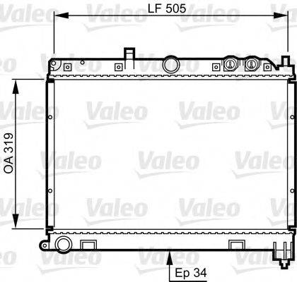 VALEO 731412 Радіатор, охолодження двигуна