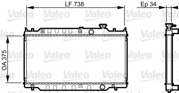 VALEO 731417 Радіатор, охолодження двигуна