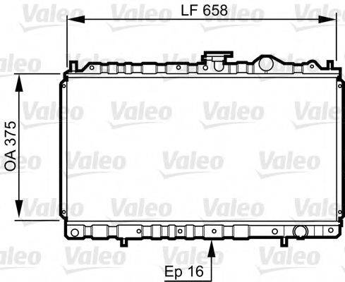 VALEO 731462 Радіатор, охолодження двигуна