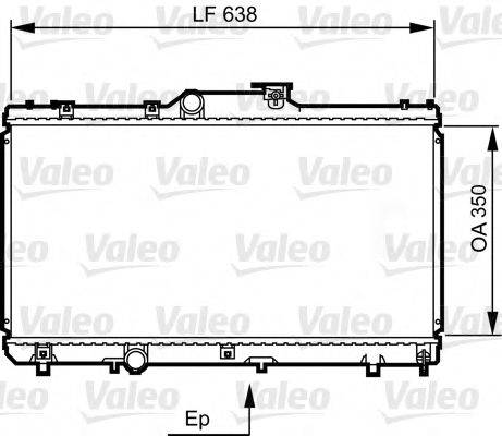 VALEO 731464 Радіатор, охолодження двигуна