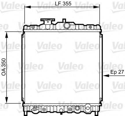 VALEO 731469 Радіатор, охолодження двигуна