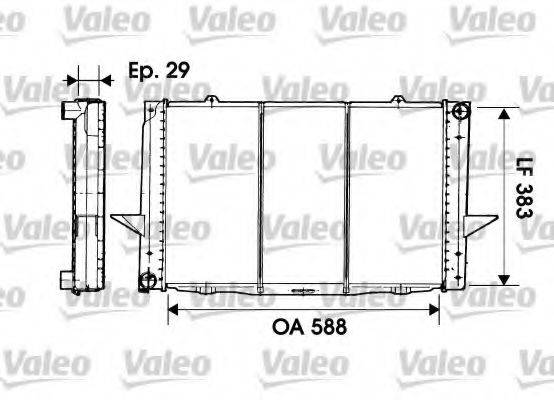 VALEO 731477 Радіатор, охолодження двигуна