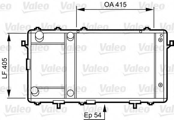 VALEO 731491 Радіатор, охолодження двигуна