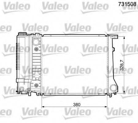 VALEO 731508 Радіатор, охолодження двигуна