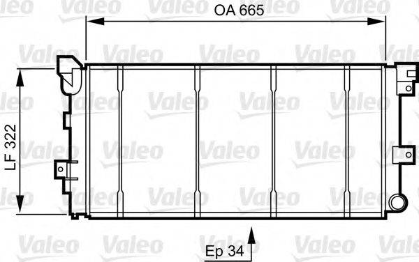 VALEO 731531 Радіатор, охолодження двигуна