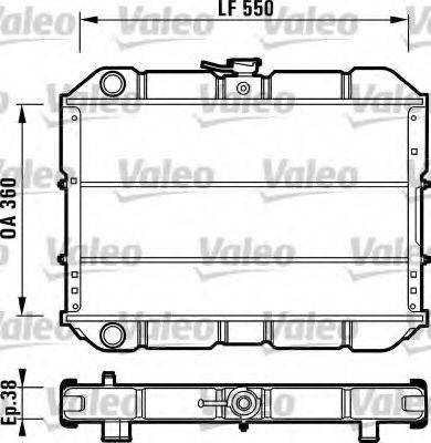 VALEO 731540 Радіатор, охолодження двигуна