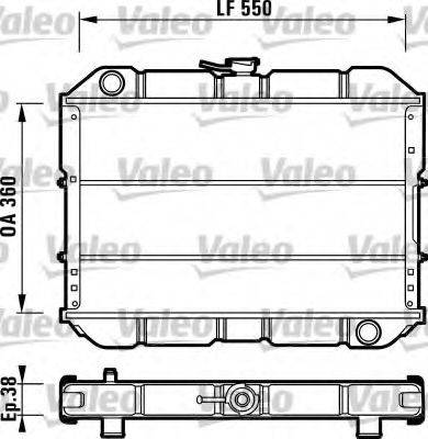 VALEO 731547 Радіатор, охолодження двигуна