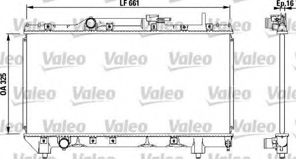 VALEO 731565 Радіатор, охолодження двигуна