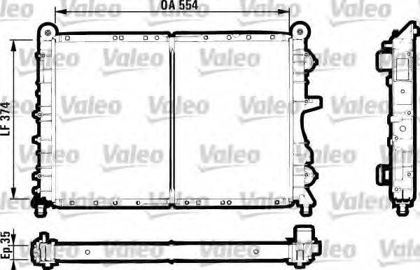 VALEO 731589 Радіатор, охолодження двигуна