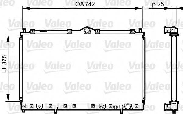 VALEO 731641 Радіатор, охолодження двигуна