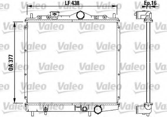 VALEO 731647 Радіатор, охолодження двигуна