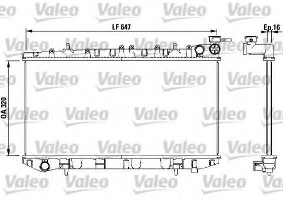 VALEO 731670 Радіатор, охолодження двигуна