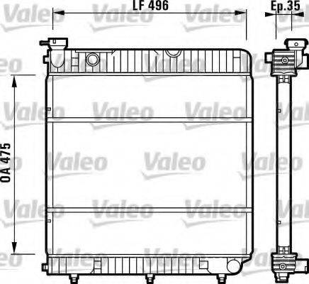 VALEO 731741 Радіатор, охолодження двигуна