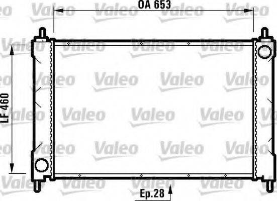 VALEO 731825 Радіатор, охолодження двигуна