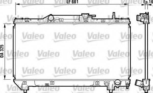 VALEO 731831 Радіатор, охолодження двигуна