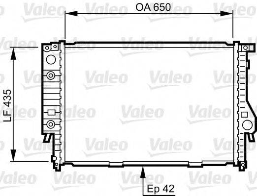 VALEO 732099 Радіатор, охолодження двигуна