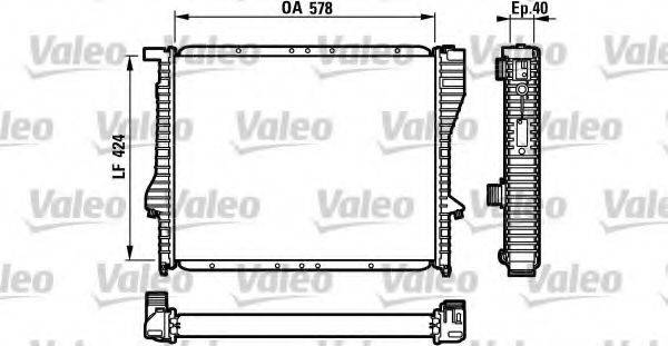 VALEO 732199 Радіатор, охолодження двигуна