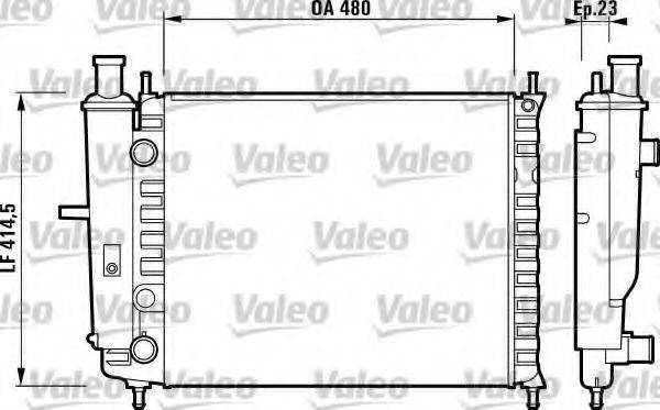 VALEO 732218 Радіатор, охолодження двигуна