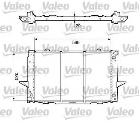 VALEO 732365 Радіатор, охолодження двигуна