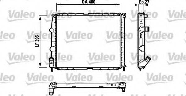 VALEO 732387 Радіатор, охолодження двигуна