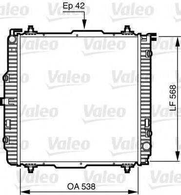 VALEO 732459 Радіатор, охолодження двигуна