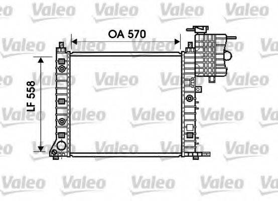 VALEO 732471 Радіатор, охолодження двигуна