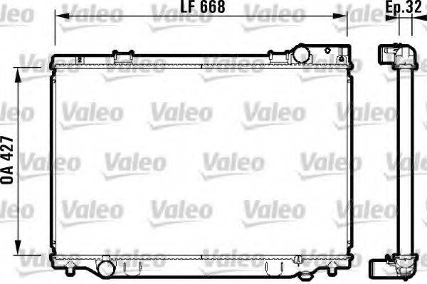 VALEO 732476 Радіатор, охолодження двигуна