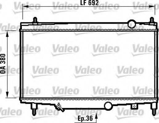 VALEO 732492 Радіатор, охолодження двигуна