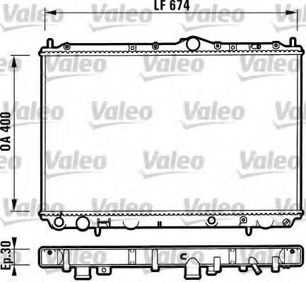 VALEO 732525 Радіатор, охолодження двигуна