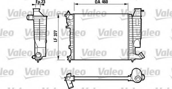 VALEO 732534 Радіатор, охолодження двигуна