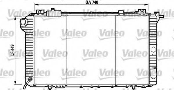 VALEO 732589 Радіатор, охолодження двигуна