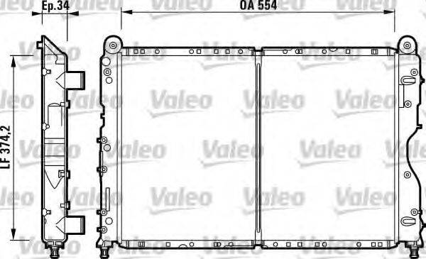 VALEO 732690 Радіатор, охолодження двигуна