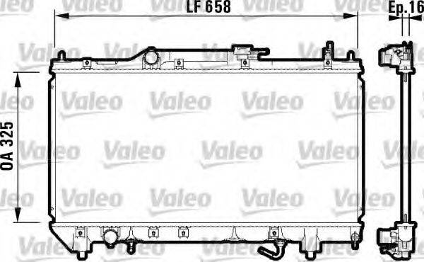 VALEO 732753 Радіатор, охолодження двигуна