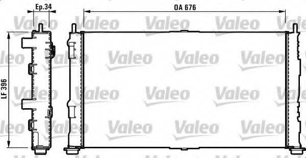 VALEO 732755 Радіатор, охолодження двигуна