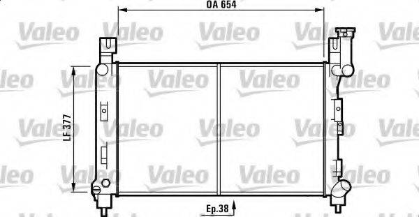 VALEO 732780 Радіатор, охолодження двигуна