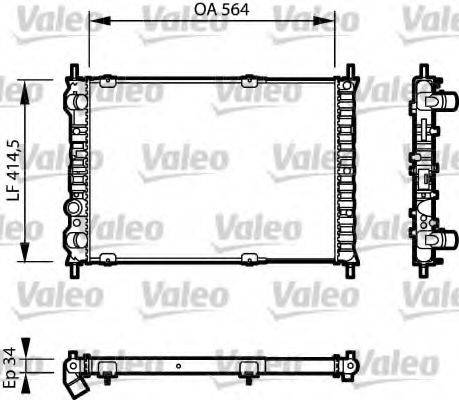 VALEO 732787 Радіатор, охолодження двигуна