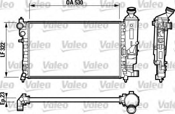 VALEO 732794 Радіатор, охолодження двигуна