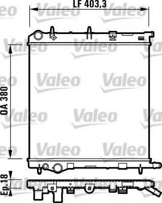 VALEO 732831 Радіатор, охолодження двигуна