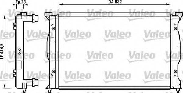 VALEO 732839 Радіатор, охолодження двигуна