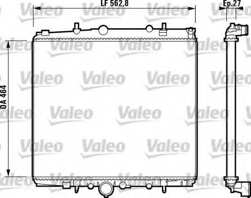 VALEO 732880 Радіатор, охолодження двигуна