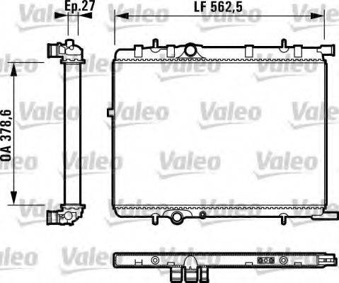 VALEO 732895 Радіатор, охолодження двигуна