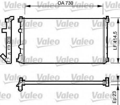 VALEO 732917 Радіатор, охолодження двигуна